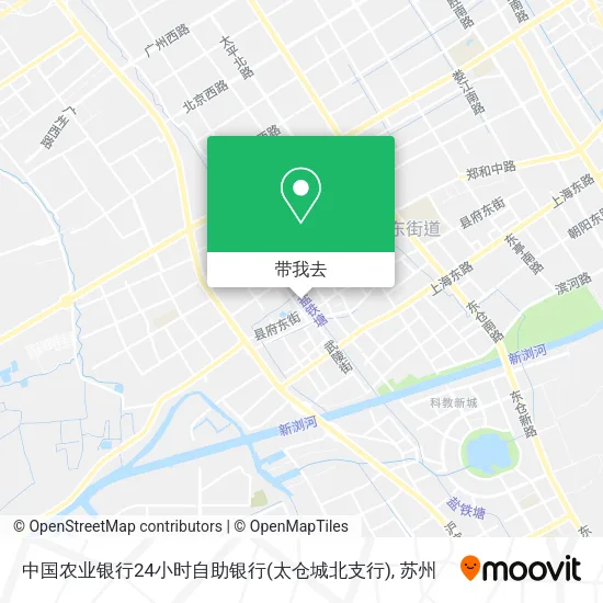 中国农业银行24小时自助银行(太仓城北支行)地图