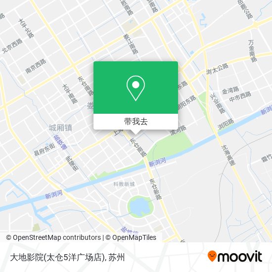 大地影院(太仓5洋广场店)地图