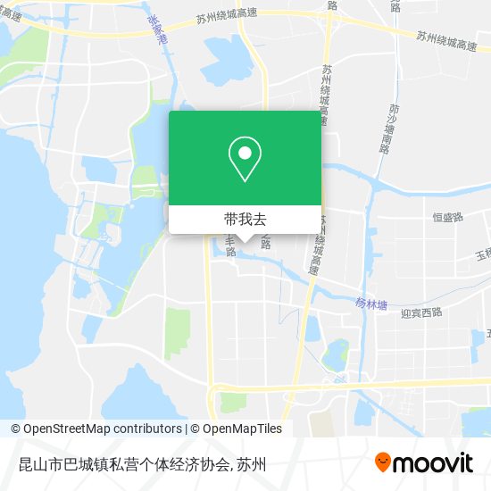 昆山市巴城镇私营个体经济协会地图