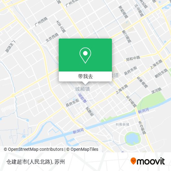 仓建超市(人民北路)地图