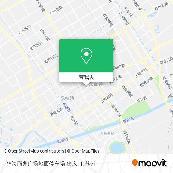 华海商务广场地面停车场-出入口地图