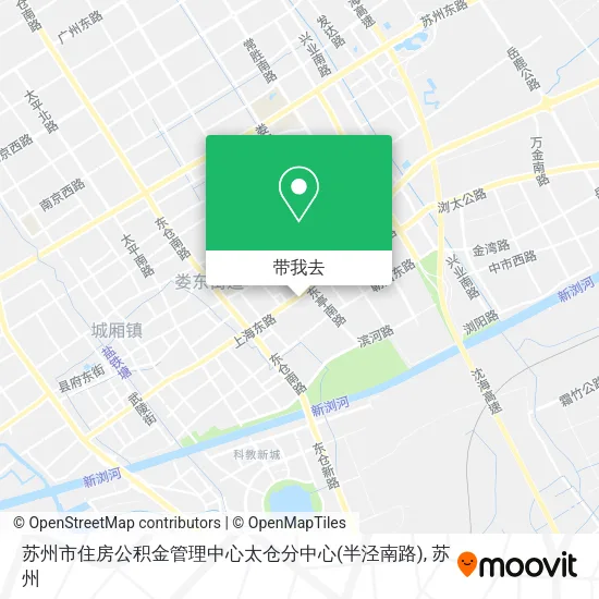 苏州市住房公积金管理中心太仓分中心(半泾南路)地图