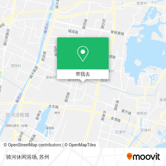 骑河休闲浴场地图