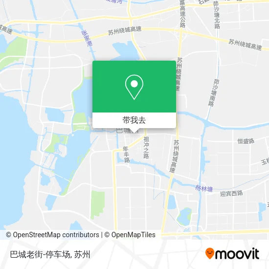 巴城老街-停车场地图