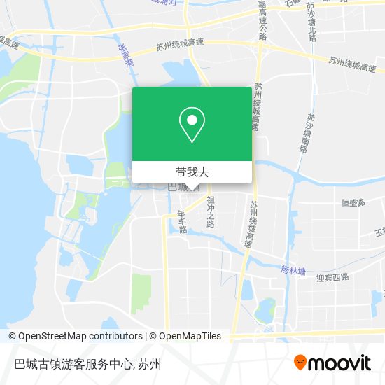 巴城古镇游客服务中心地图