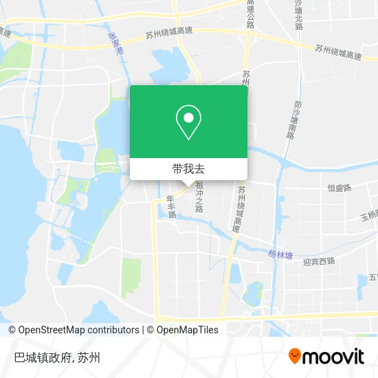 巴城镇政府地图