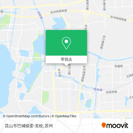 昆山市巴城镇委-党校地图