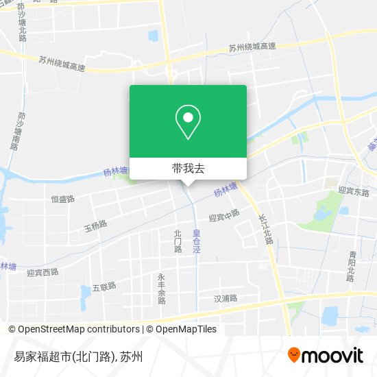 易家福超市(北门路)地图