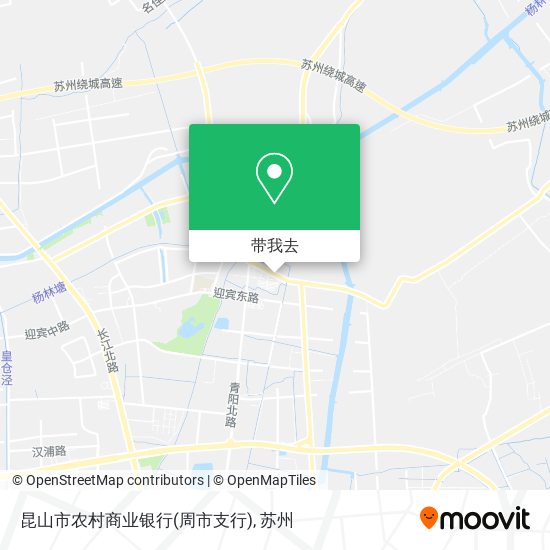 昆山市农村商业银行(周市支行)地图
