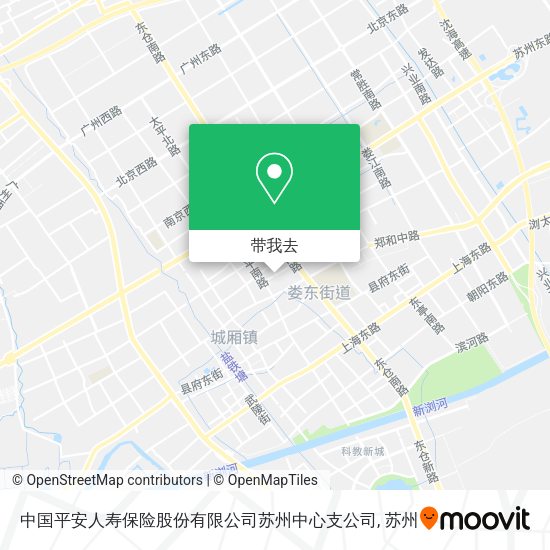 中国平安人寿保险股份有限公司苏州中心支公司地图