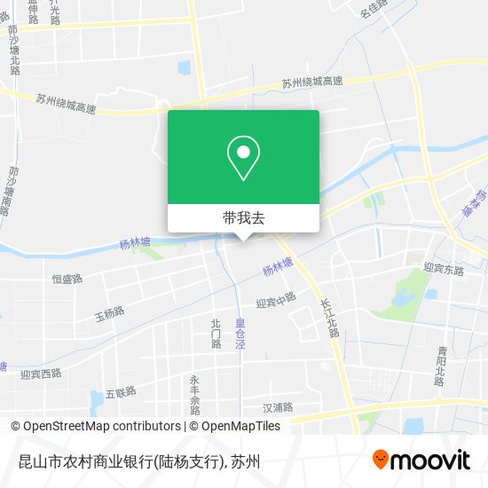 昆山市农村商业银行(陆杨支行)地图