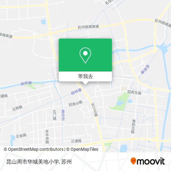 昆山周市华城美地小学地图