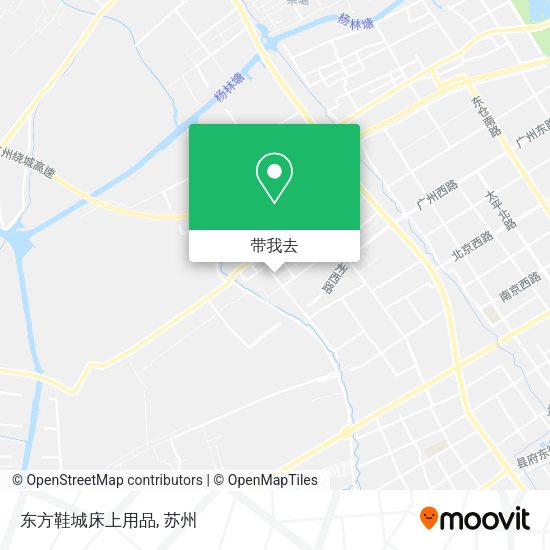 东方鞋城床上用品地图