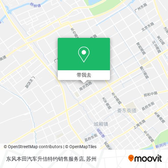 东风本田汽车升佶特约销售服务店地图