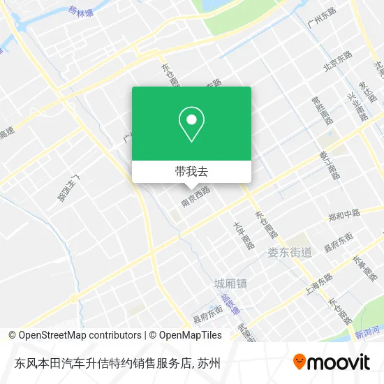 东风本田汽车升佶特约销售服务店地图
