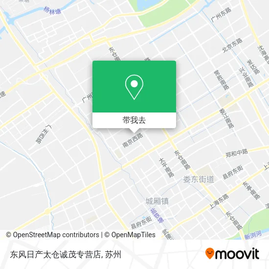 东风日产太仓诚茂专营店地图