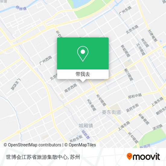 世博会江苏省旅游集散中心地图