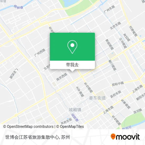 世博会江苏省旅游集散中心地图