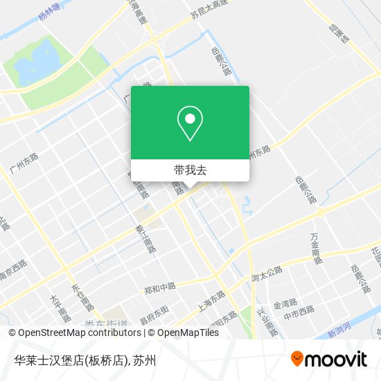 华莱士汉堡店(板桥店)地图