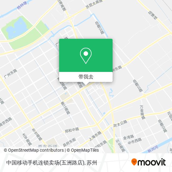 中国移动手机连锁卖场(五洲路店)地图