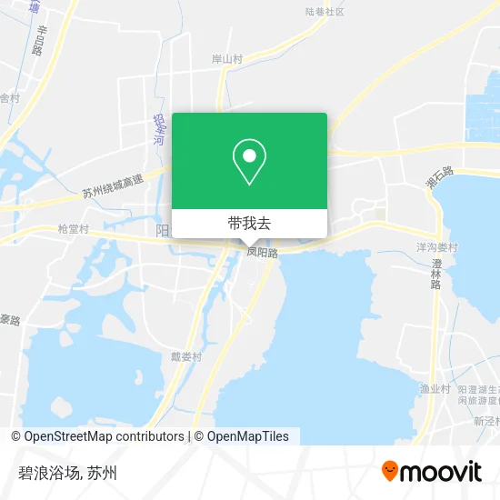 碧浪浴场地图