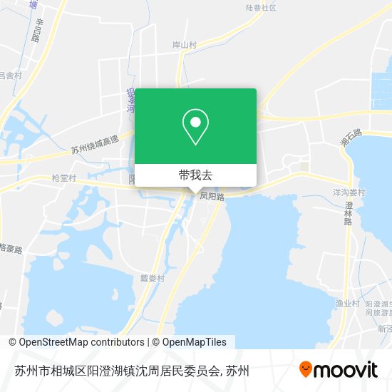 苏州市相城区阳澄湖镇沈周居民委员会地图