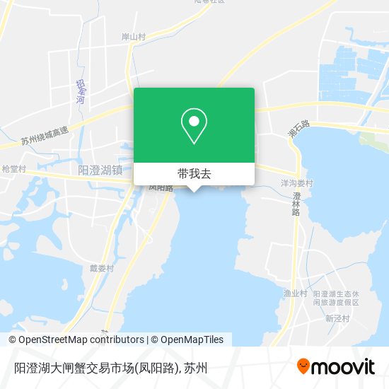 阳澄湖大闸蟹交易市场(凤阳路)地图