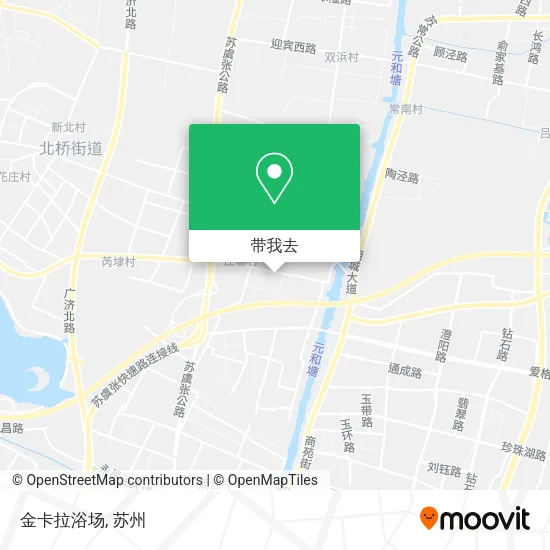 金卡拉浴场地图