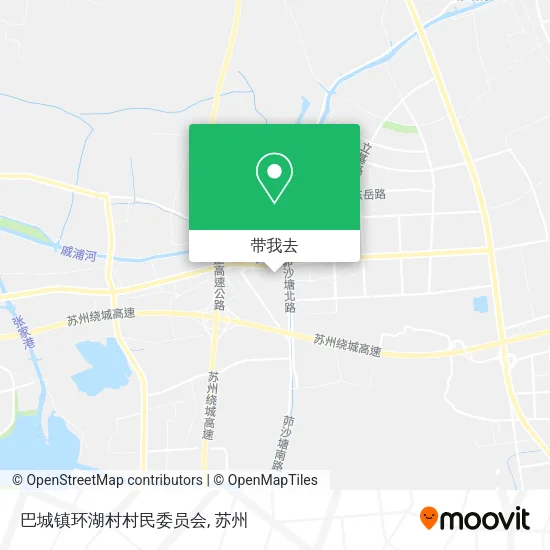 巴城镇环湖村村民委员会地图
