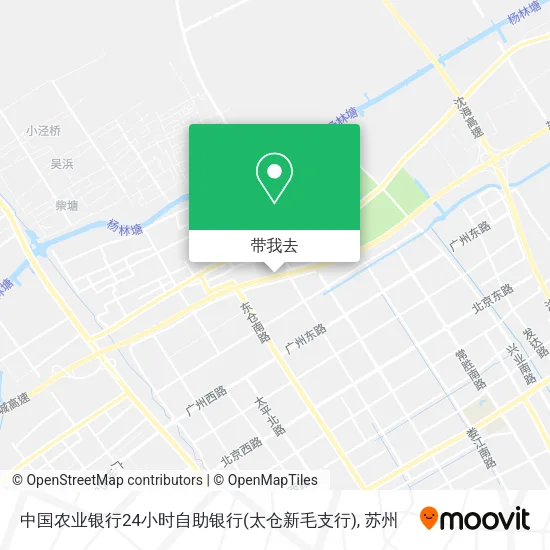 中国农业银行24小时自助银行(太仓新毛支行)地图