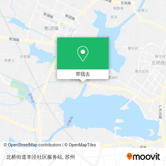 北桥街道丰泾社区服务站地图