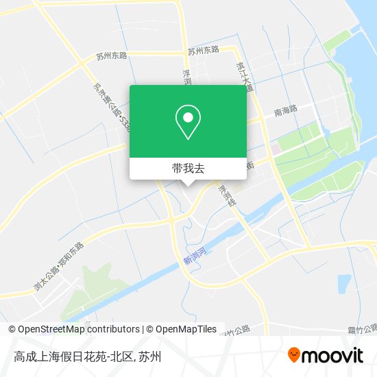 高成上海假日花苑-北区地图