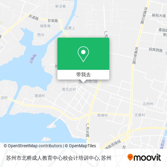 苏州市北桥成人教育中心校会计培训中心地图