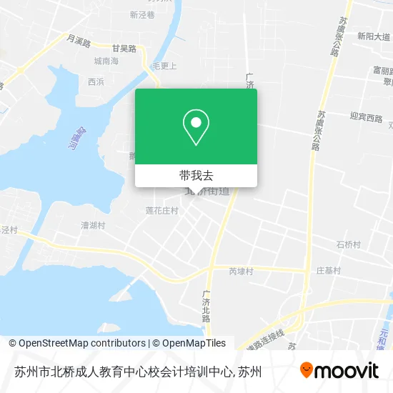 苏州市北桥成人教育中心校会计培训中心地图