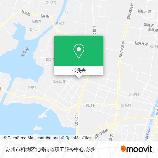 苏州市相城区北桥街道职工服务中心地图