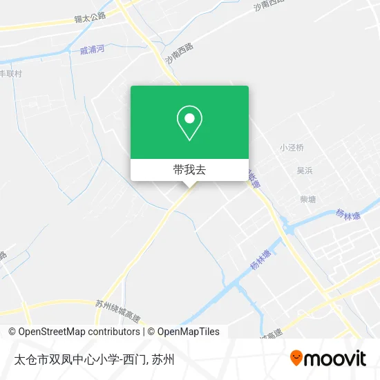 太仓市双凤中心小学-西门地图