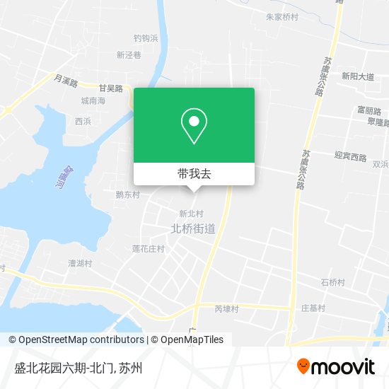 盛北花园六期-北门地图