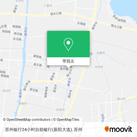 苏州银行24小时自助银行(新阳大道)地图