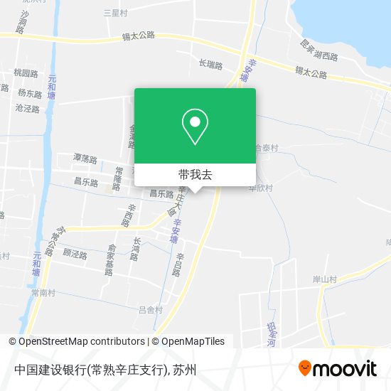 中国建设银行(常熟辛庄支行)地图