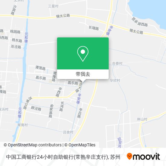 中国工商银行24小时自助银行(常熟辛庄支行)地图