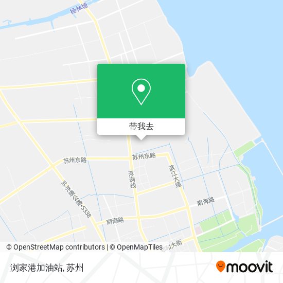 浏家港加油站地图