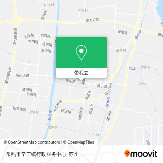 常熟市辛庄镇行政服务中心地图