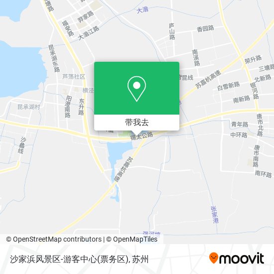 沙家浜风景区-游客中心(票务区)地图