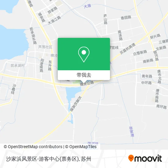 沙家浜风景区-游客中心(票务区)地图