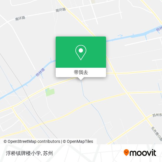 浮桥镇牌楼小学地图