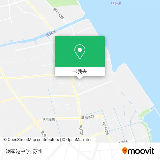 浏家港中学地图