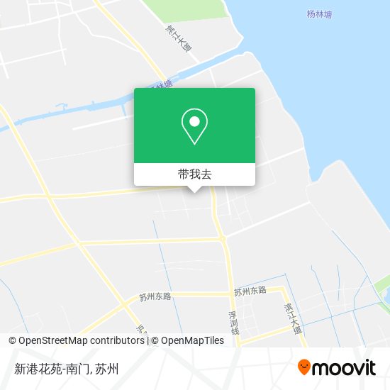 新港花苑-南门地图