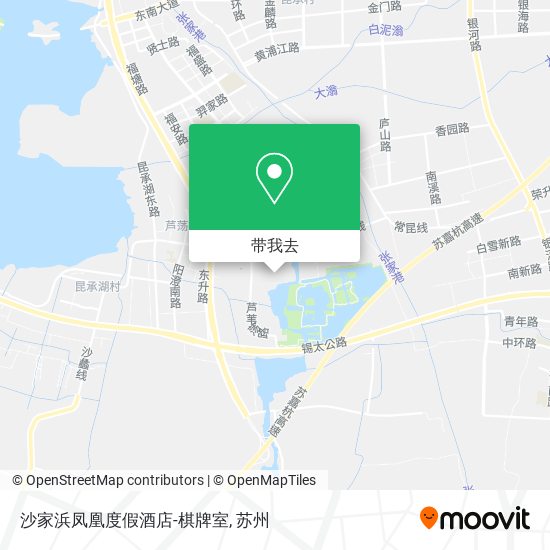 沙家浜凤凰度假酒店-棋牌室地图