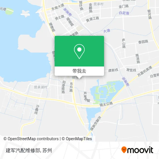 建军汽配维修部地图