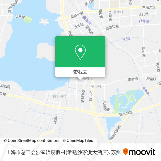 上海市总工会沙家浜度假村(常熟沙家浜大酒店)地图
